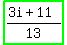 highlight_green%28%283i%2B11%29%2F13%29
