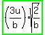 highlight_green%28%283u%2Fb%29%2Asqrt%282%2Fb%29%29