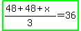 highlight_green%28%2848%2B48%2Bx%29%2F3=36%29