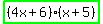 highlight_green%28%284x%2B6%29%28x%2B5%29%29