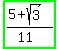 highlight_green%28%285%2Bsqrt%283%29%29%2F%2811%29%29