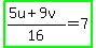 highlight_green%28%285u%2B9v%29%2F16=7%29