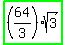 highlight_green%28%2864%2F3%29sqrt%283%29%29