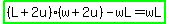 highlight_green%28%28L%2B2u%29%28w%2B2u%29-wL=wL%29