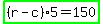 highlight_green%28%28r-c%29%2A5=150%29