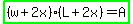 highlight_green%28%28w%2B2x%29%28L%2B2x%29=A%29