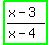 highlight_green%28%28x+-+3%29%2F%28x+-+4%29%29