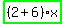 highlight_green%28+%282%2B6%29%2Ax+%29