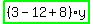 highlight_green%28+%283-12%2B8%29%2Ay+%29