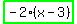 highlight_green%28+-2%2A%28x-3%29+%29