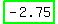 highlight_green%28+-2.75+%29