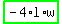 highlight_green%28+-4%2Al%2Aw+%29