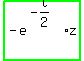 highlight_green%28+-e%5E%28-t%2F2%29%2Az+%29