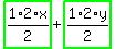 highlight_green%28+1%2F2%2A2%2Ax+%29%2Bhighlight_green%28+1%2F2%2A2%2Ay+%29