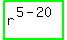 highlight_green%28+r%5E%285-20%29+%29