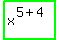 highlight_green%28+x%5E%285%2B4%29+%29