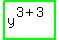 highlight_green%28+y%5E%283%2B3%29+%29