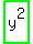 highlight_green%28+y%5E2+%29