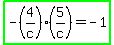 highlight_green%28-%284%2Fc%29%2A%285%2Fc%29=-1%29