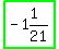highlight_green%28-+1%261%2F21%29