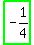 highlight_green%28-+1%2F4%29