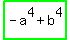 highlight_green%28-+a%5E4+%2B+b%5E4%29