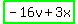 highlight_green%28-16v+%2B+3x%29