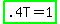 highlight_green%28.4T+=+1%29