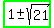 highlight_green%281%2B-+sqrt%2821%29%29