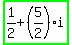highlight_green%281%2F2+%2B+%285%2F2%29i%29