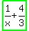 highlight_green%281%2Fx+%2B+4%2F3%29