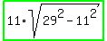 highlight_green%2811%2Asqrt%2829%5E2-11%5E2%29%29