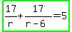 highlight_green%2817%2Fr%2B17%2F%28r-6%29=5%29