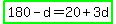 highlight_green%28180-d=20%2B3d%29