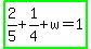 highlight_green%282%2F5%2B1%2F4%2Bw=1%29