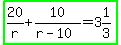 highlight_green%2820%2Fr%2B10%2F%28r-10%29=3%261%2F3%29