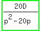 highlight_green%2820D%2F%28p%5E2+-+20p%29%29