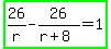 highlight_green%2826%2Fr-26%2F%28r%2B8%29=1%29