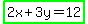 highlight_green%282x%2B3y=12%29