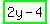 highlight_green%282y+-+4%29