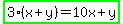 highlight_green%283%28x%2By%29=10x%2By%29