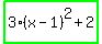 highlight_green%283%28x-1%29%5E2%2B2%29