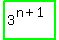 highlight_green%283%5E%28n+%2B+1%29%29