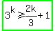 highlight_green%283%5Ek%3E=2k%2F3%2B1%29