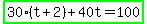 highlight_green%2830%28t%2B2%29%2B40t=100%29
