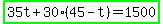 highlight_green%2835t%2B30%2845-t%29=1500%29