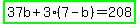 highlight_green%2837b%2B3%287-b%29=208%29
