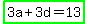 highlight_green%283a%2B3d=13%29