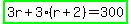 highlight_green%283r%2B3%28r%2B2%29=300%29