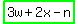highlight_green%283w%2B2x-n%29